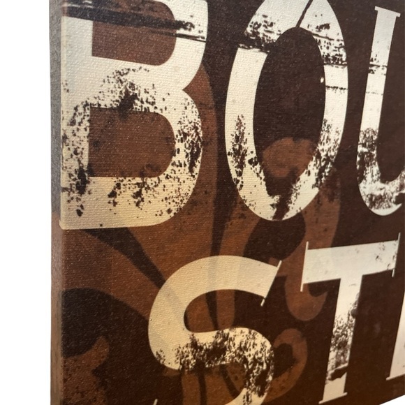 Bourbon Street Canvas Wall Decor Sign - Picture 2 of 6